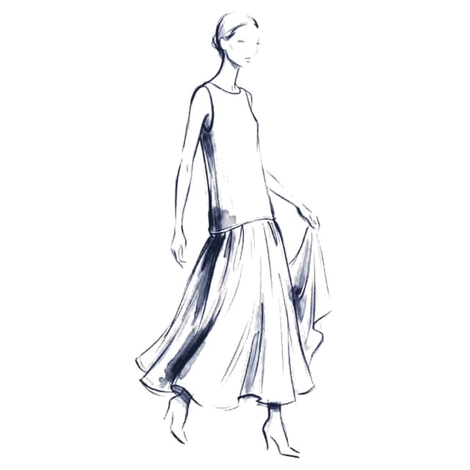 Dropped-Waist Dress