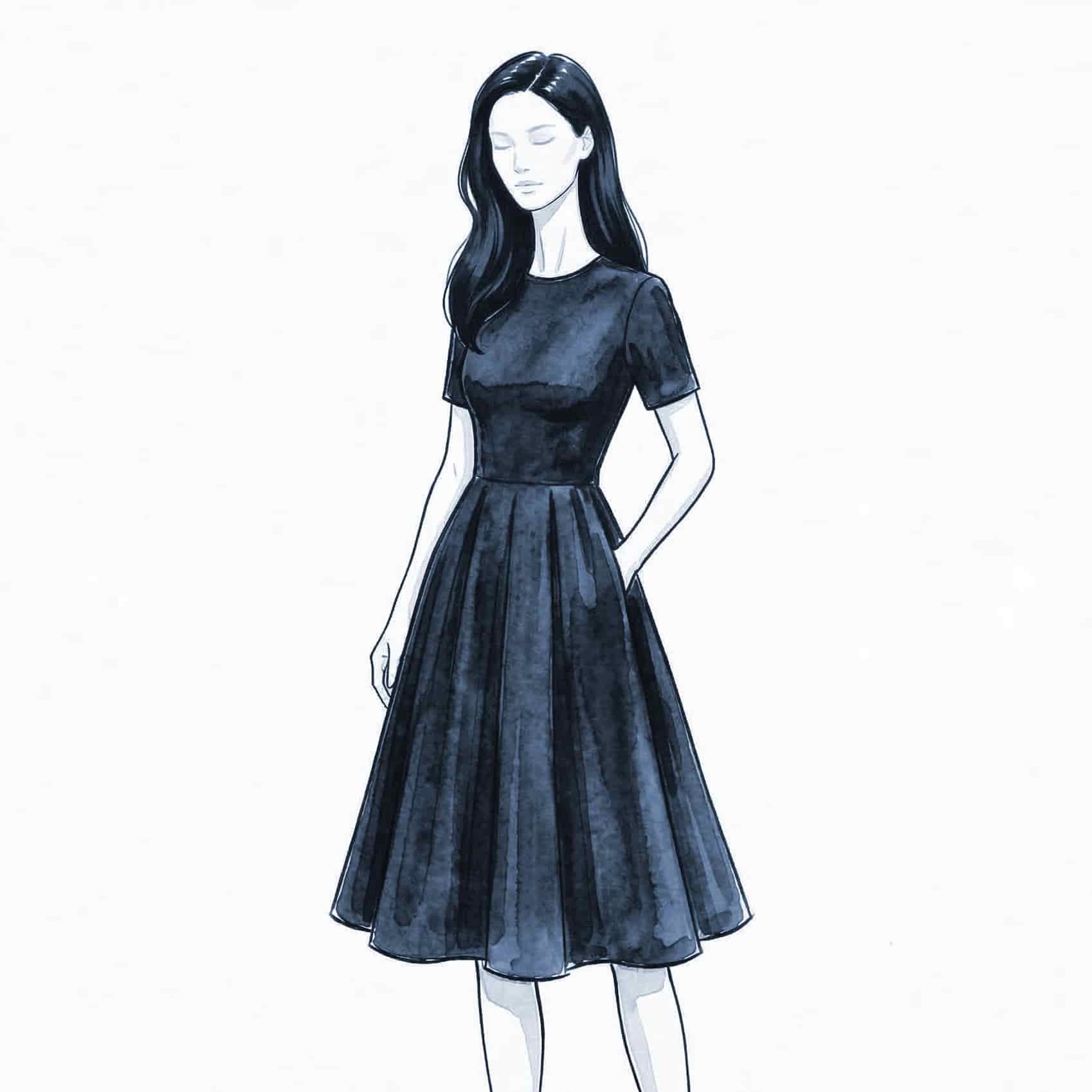 Fit-and-Flare Dress